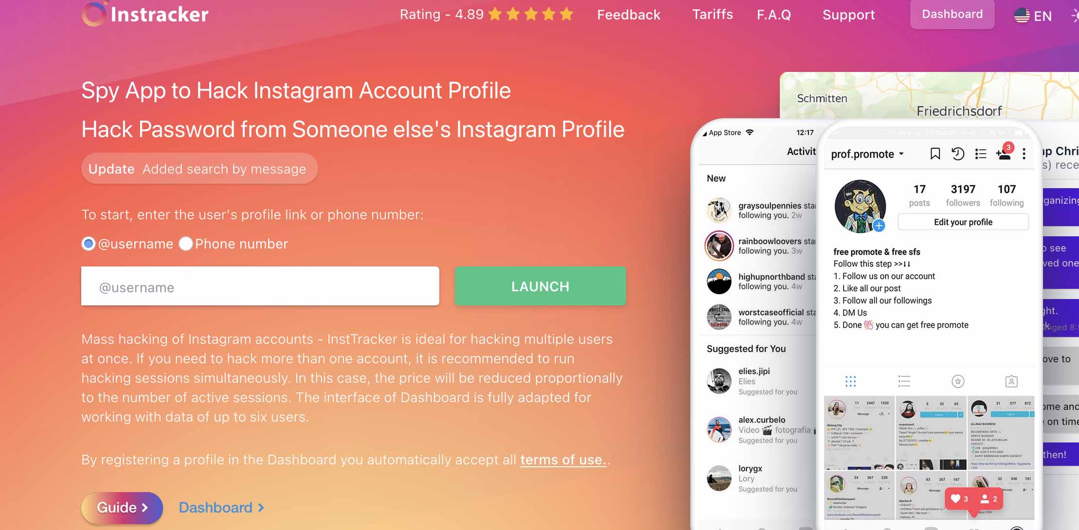 InsTracker le ayuda a averiguar a quién le gusta una persona en Instagram